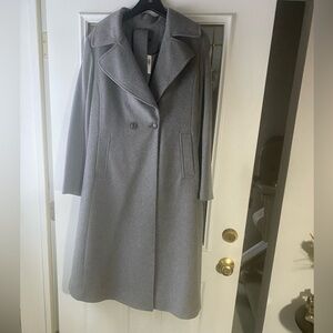 Pendleton Long Gray Blended Wool Coat 14W. NWT